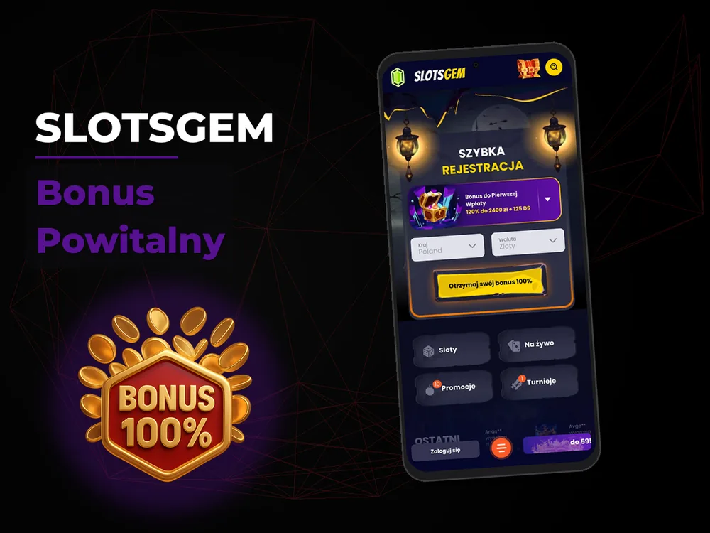 Slotsgem - Bonus Powitalny
