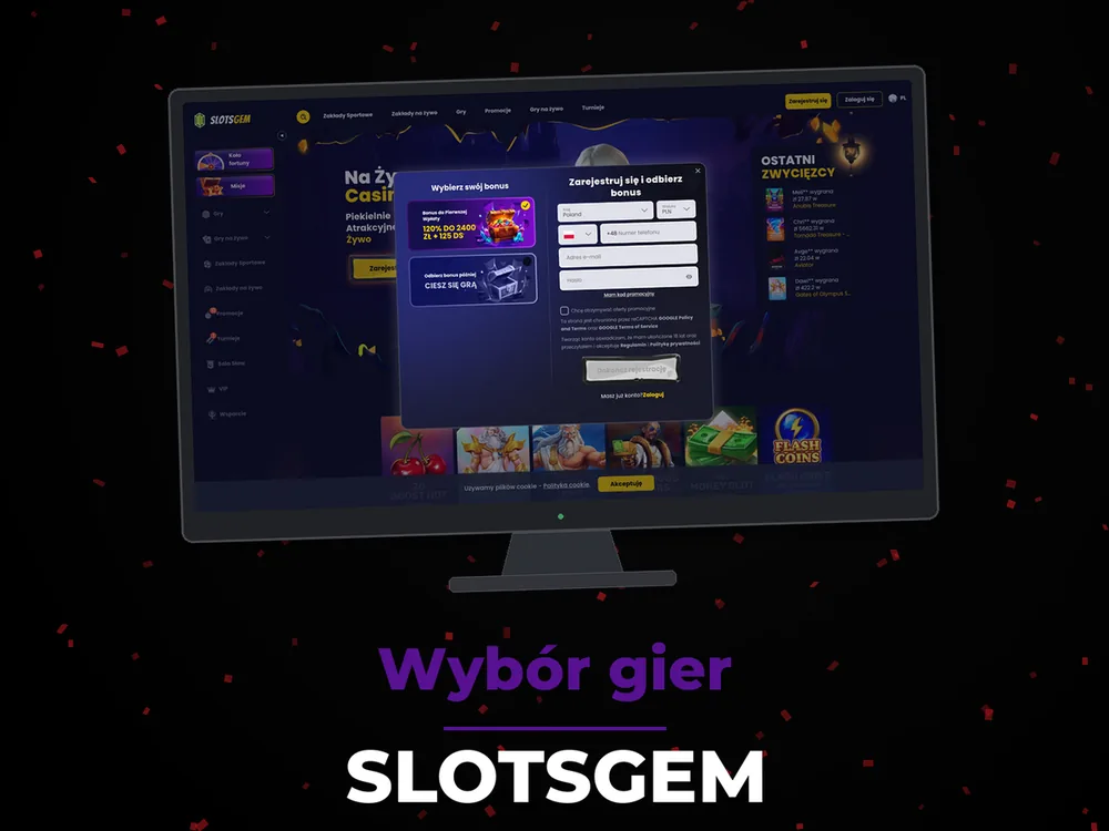 Slotsgem - Wybór gier